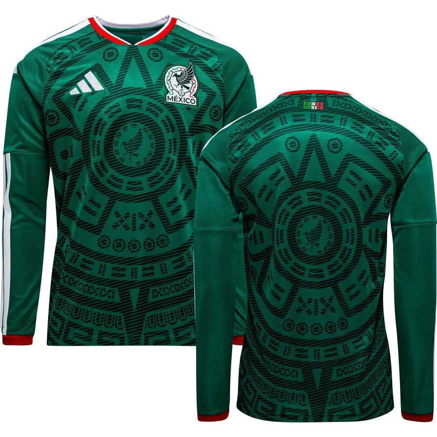 E_dc5858e5-98ab-493b-a13a-a83a1421fc39 Mexico World Cup 2026 Home Long Sleeve Replica Jersey Adults – 2026 World Cup