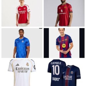 (Arsenal, Man Utd, Real Madrid, Chelsea, PSG, Barcelona)Player Edition 18-Piece CustomizationPlayer Version (Authentic)