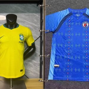 Custom Order for Rodney: Brazil & Haiti Player VersionSize L (3 Jerseys Total)Player Version (Authentic)