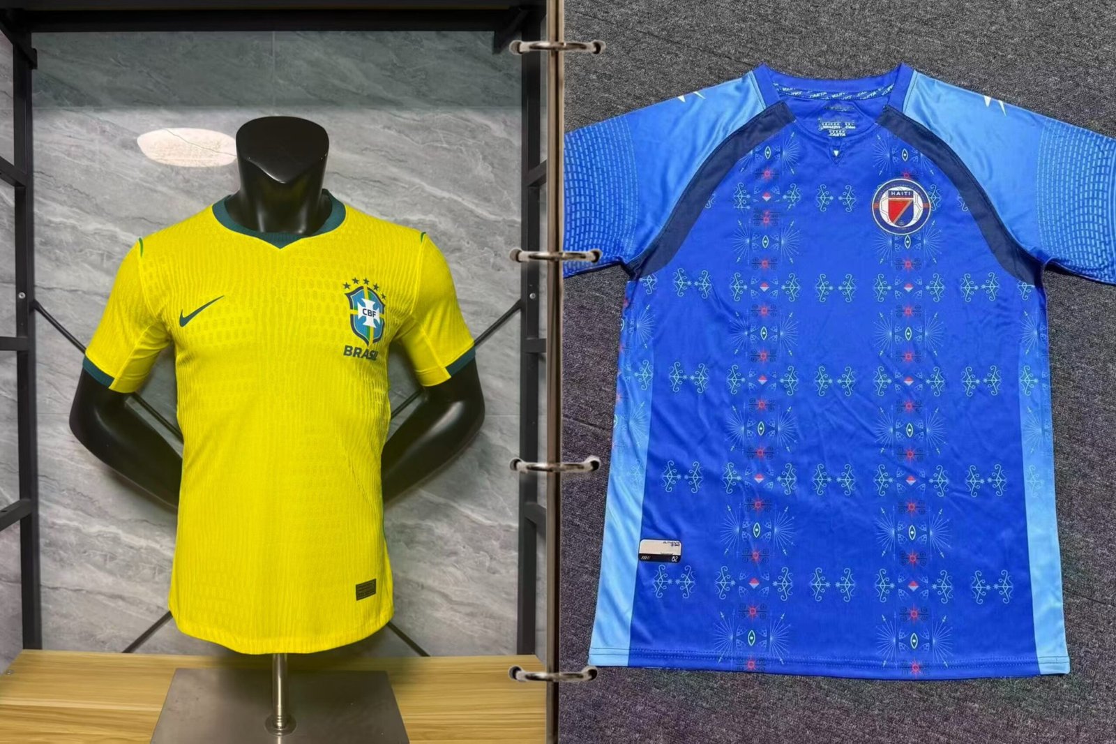 Custom Order for Rodney: Brazil & Haiti Player Version - Size L (2 Jerseys Total)