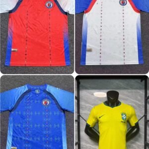 Custom Order for Rodney: Brazil(Player Version) & Haiti(Fan Version) Size L (4 Jerseys )Player Version (Authentic)