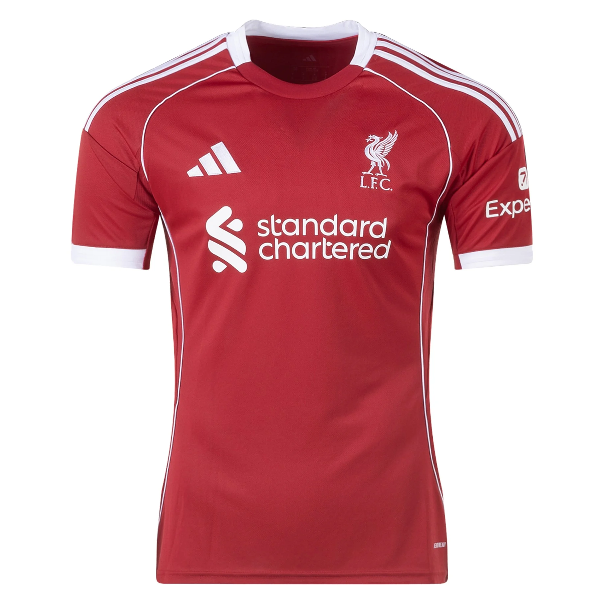 利物浦000001 Men's Replica Liverpool Home Jersey 25/26