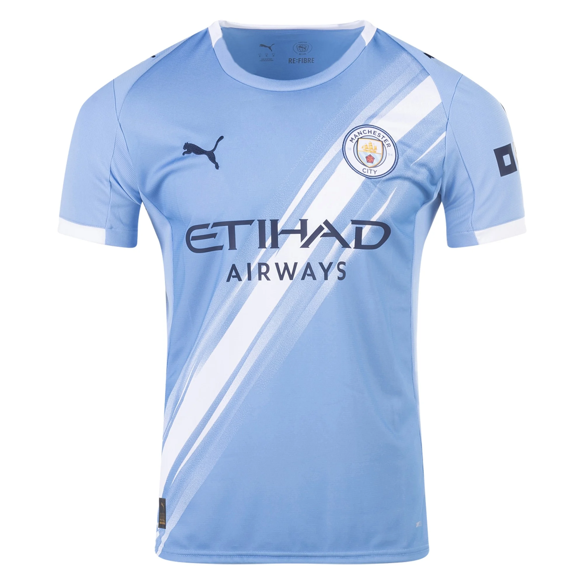 曼城001 Men's Replica Manchester City Home Jersey 25/26