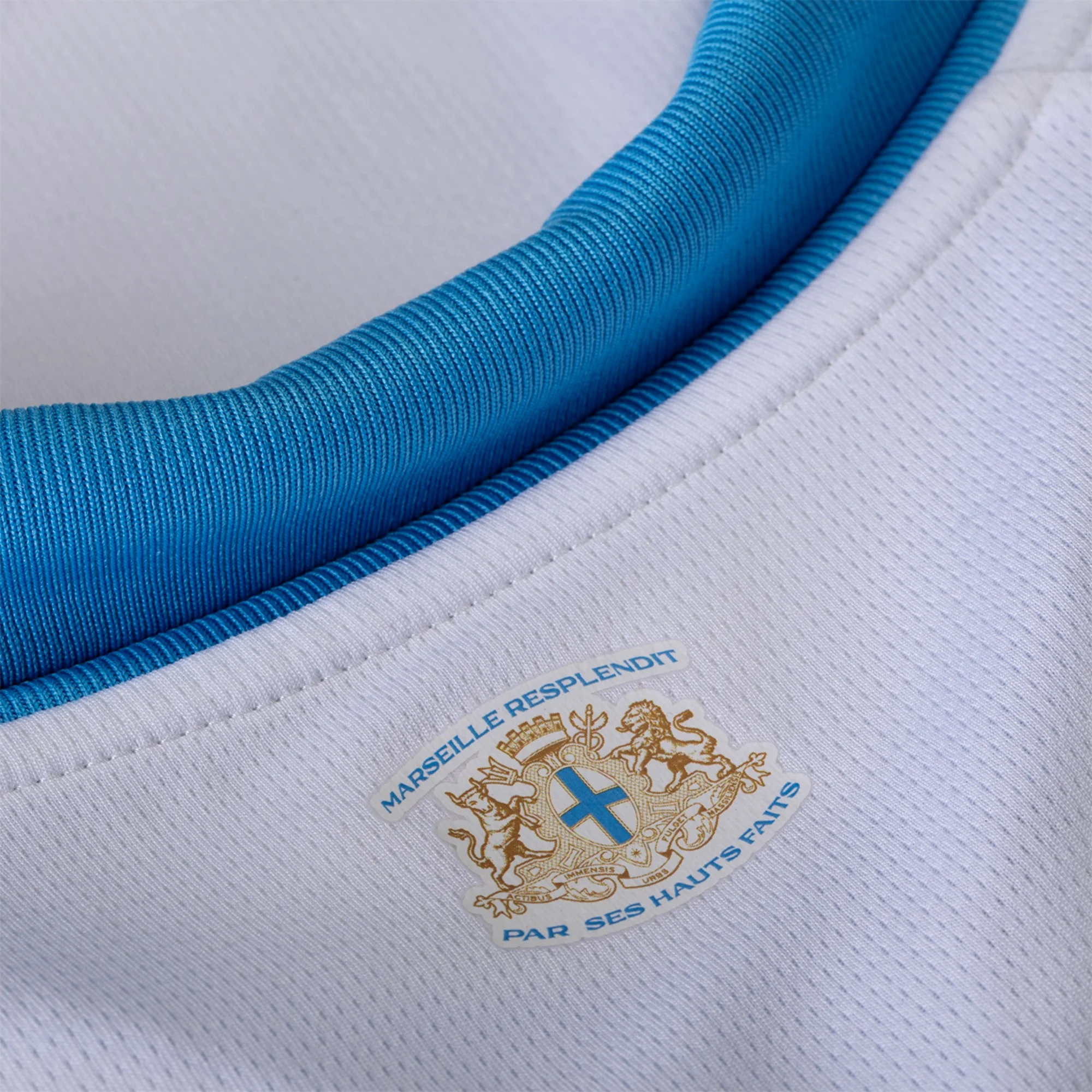马赛4 Men's Replica Marseille Home Jersey 25/26